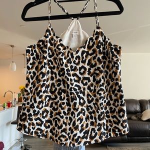 Leopard print tank top